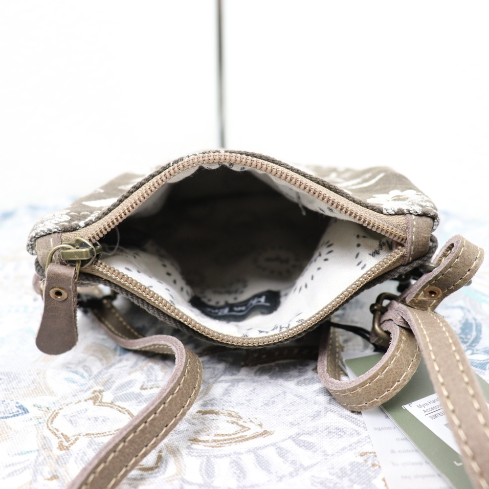 🆕Myra Bag Brown Floral Crossbody Bag Small Purse - Picture 8 of 8